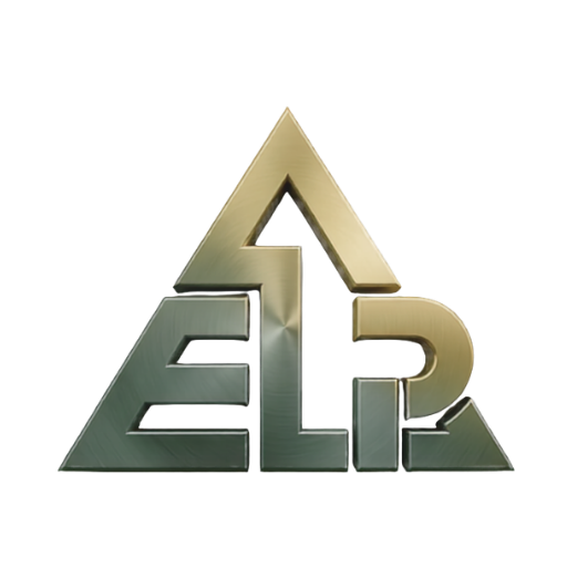 Elite Lead Perform (ELP) logo with geometric triangle and upward arrow
